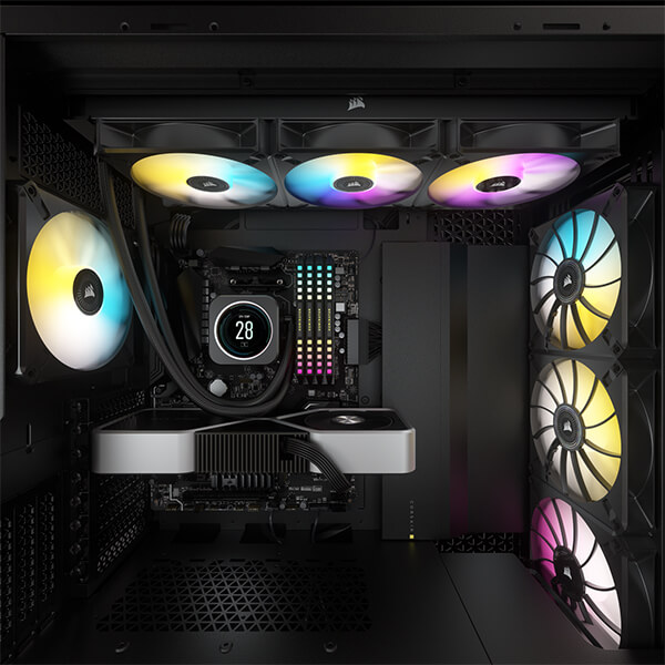Corsair iCUE H170i Elite LCD Display CPU Liquid Cooler (Black)
